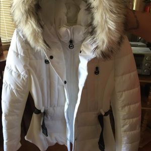 Michael kors white winter jacket size large